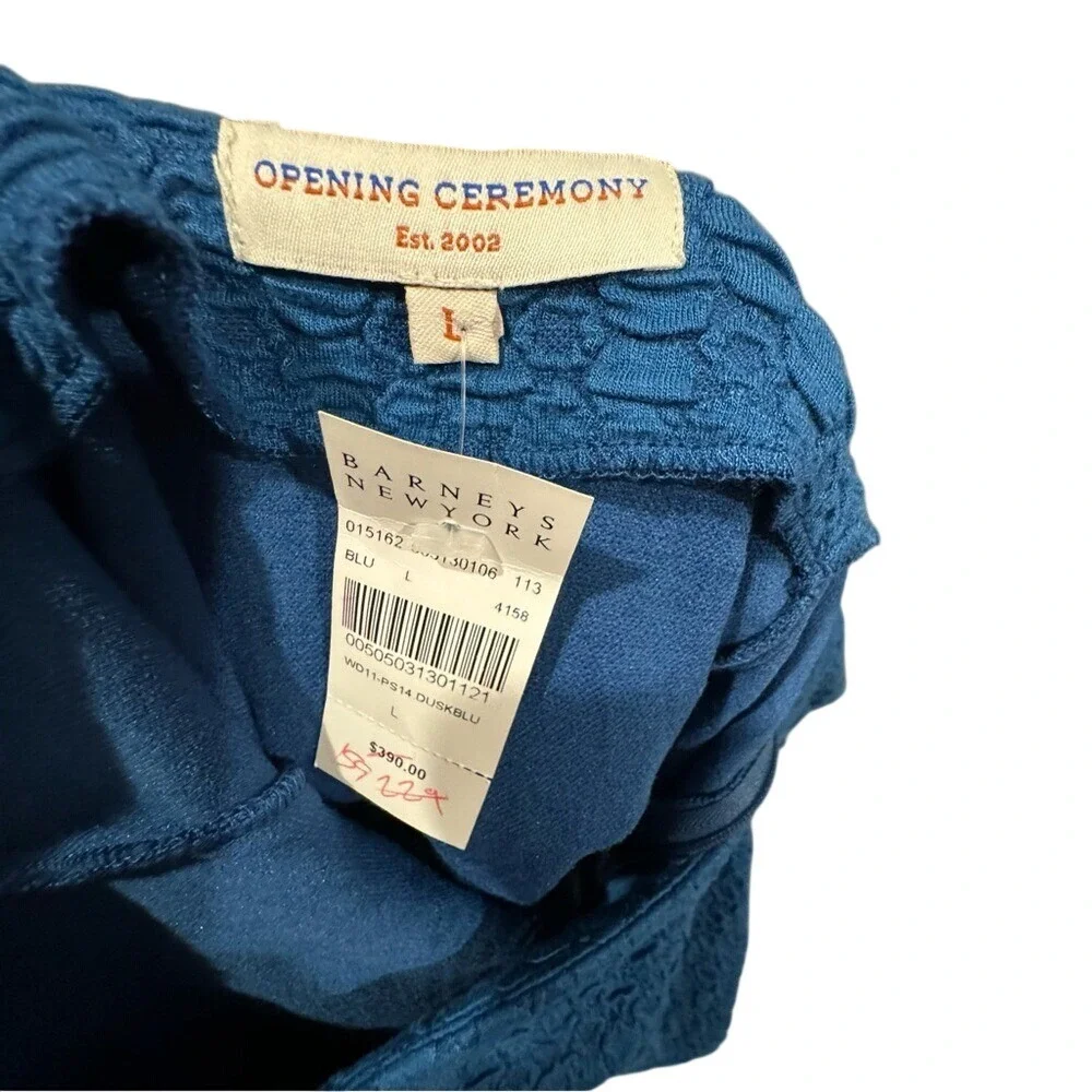 NWT Opening Ceremony, blue minidress, Sleeveless, Cutout‎ back, Size L